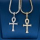 Ruif Jewelry S925 silver Moissanite cross pendant can be worn with a 3mm-6.5mm tennis chain(Just the Moissanite pendant, not including the chain) Ruif Jewelry S925 silver Moissanite cross pendant can be worn with a 3mm-6.5mm tennis chain(Just the Moissanite pendant, not including the chain)