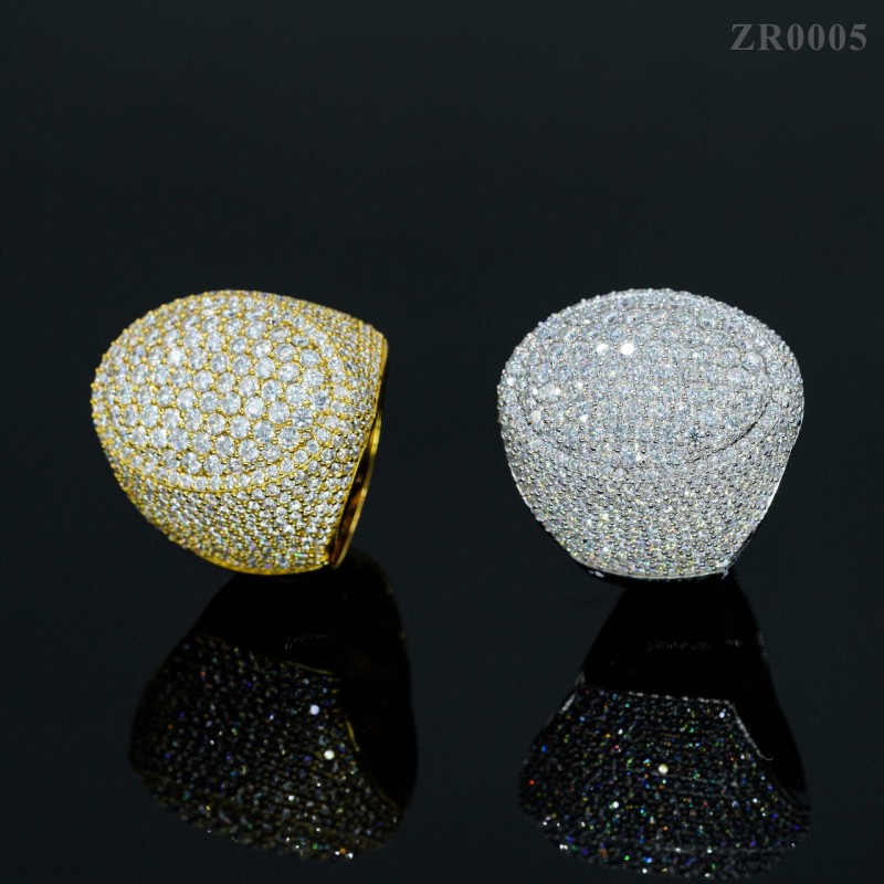 Ruif Jewelry Europe and the United States cross-border S925 silver Moissanite oval boys cool street dance style ring Ruif Jewelry Europe and the United States cross-border S925 silver Moissanite oval boys cool street dance style ring