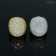 Ruif Jewelry Europe and the United States cross-border S925 silver Moissanite oval boys cool street dance style ring Ruif Jewelry Europe and the United States cross-border S925 silver Moissanite oval boys cool street dance style ring