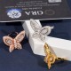Ruif Jewelry S925 Silver Moissanite Butterfly Ring Light luxury fashion rings Ruif Jewelry S925 Silver Moissanite Butterfly Ring Light luxury fashion rings