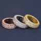 Ruif Jewelry S925 Silver Full diamond D Moissanite tow row stone Hip Hop light luxury rings Ruif Jewelry S925 Silver Full diamond D Moissanite tow row stone Hip Hop light luxury rings