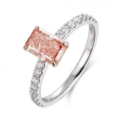 Ruif Jewelry Classic Design PT950 Platinum 1.23ct Lab Grown Diamond Ring Gemstone Jewelry