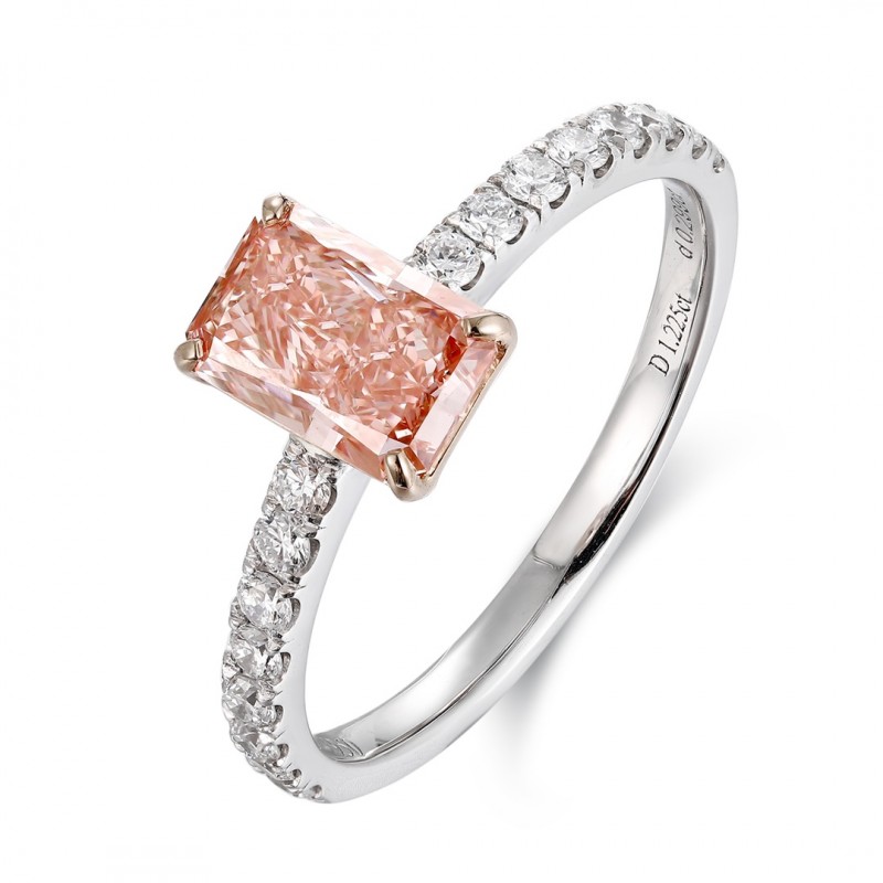 Ruif Jewelry Classic Design PT950 Platinum 1.23ct Lab Grown Diamond Ring Gemstone Jewelry