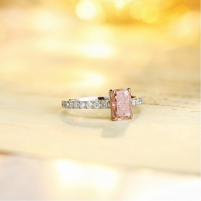 Ruif Jewelry Classic Design PT950 Platinum 1.23ct Lab Grown Diamond Ring Gemstone Jewelry