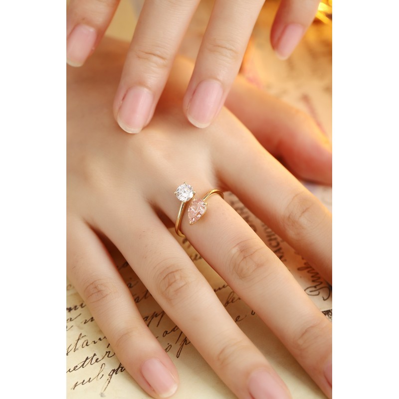 Ruif Jewelry Classic Design 18K yellow gold 1.23ct Lab Grown Diamond Ring Gemstone Jewelry