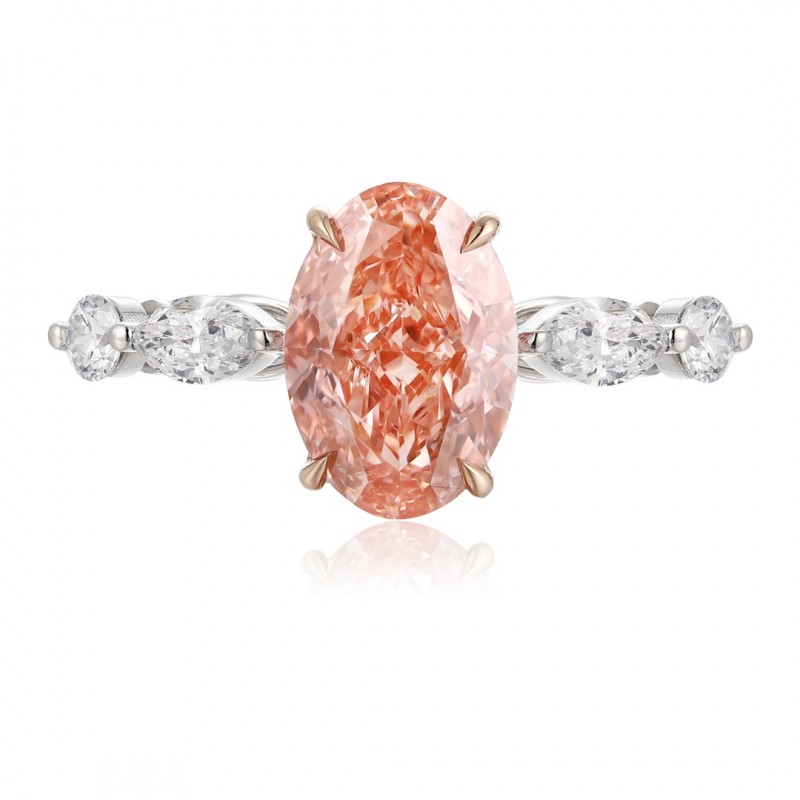 Ruif Jewelry Classic Design PT950 Platinum 2.21ct Lab Grown Diamond Ring Gemstone Jewelry