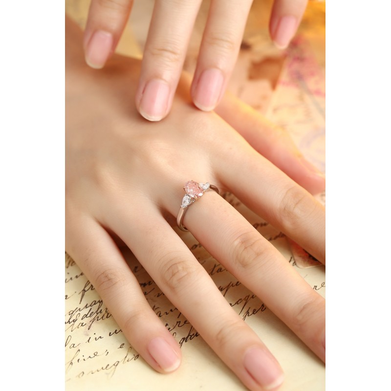 Ruif Jewelry Classic Design PT950 Platinum 1.13ct Lab Grown Diamond Ring Gemstone Jewelry