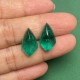 Ruif Jewelry  New 10.5x18mm Cabonch Kite Shape Lab Grown Emerald Gemstone Size and Shape Custom Made Accept