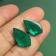 Ruif Jewelry  New 10.5x18mm Cabonch Kite Shape Lab Grown Emerald Gemstone Size and Shape Custom Made Accept