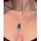 Ruif Jewelry  New 10.5x18mm Cabonch Kite Shape Lab Grown Emerald Gemstone Size and Shape Custom Made Accept