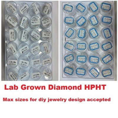 Ruif Jewelry Wholesale Price 0.5CT/bag  0.8-2.9mm small melee size DEF white Color Lab Diamond Excellent VS Round HPHT Loose Lab Grown Diamond loose stone