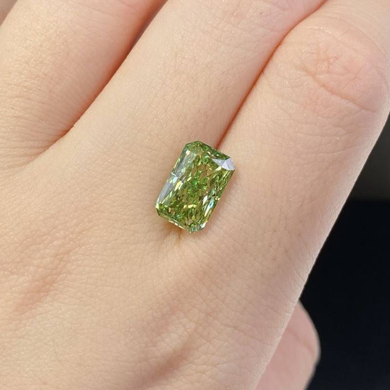 Ruif Jewelry 3.00ct Green Lab Grown Diamonds IGI certificate LG732550509 Diamonds for DIY Jewelry Making Size Customizable