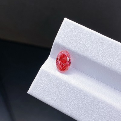Ruif Jewelry Oval Cut 1.55CT Red Lab Grown Diamond with IGI certificate LG768645262