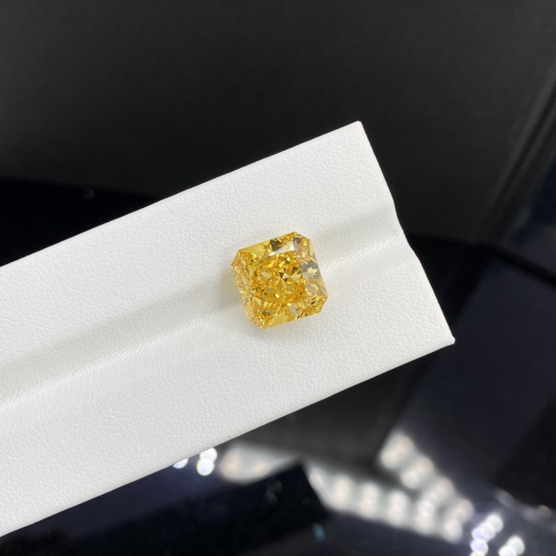 Ruif Jewelry Radiant Cut 7.06CT Yellow Lab Grown Diamond with IGI certificate LG702513390