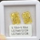 Ruif Jewelry Match Fancy Shape Yellow Lab Grown Diamond with IGI certificate In stock