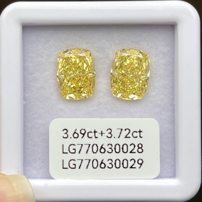Ruif Jewelry Match Fancy Shape Yellow Lab Grown Diamond with IGI certificate In stock
