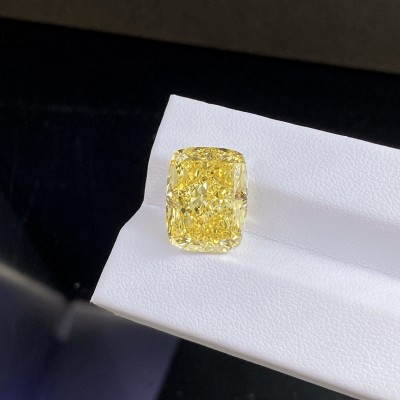 Ruif Jewelry Cushion Cut 12.25CT Yellow Lab Grown Diamond with IGI certificate LG734514739