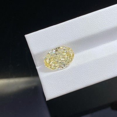 Ruif Jewelry Oval Shape 8.05CT Yellow Lab Grown Diamond with IGI certificate LG728550817