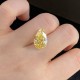 Ruif Jewelry Pear Cut 6.59CT Yellow Lab Grown Diamond with IGI certificate LG728550818