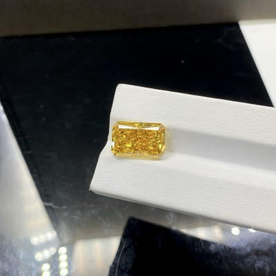 Ruif Jewelry Radiant Cut 11.23CT Yellow Lab Grown Diamond with IGI certificate LG762516924
