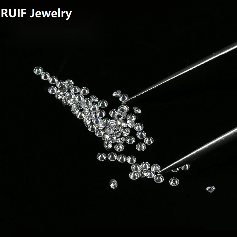 Ruif Jewelry Wholesale Price 0.5CT/bag  0.8-2.9mm small melee size DEF white Color Lab Diamond Excellent VS Round HPHT Loose Lab Grown Diamond loose stone