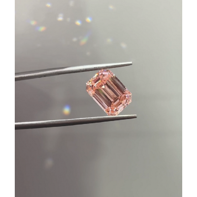 Ruif Jewelry New Emerald Cut 5.16ct VS  Lab Grown Pink Diamond CVD Loose Diamond for Jewelry Making