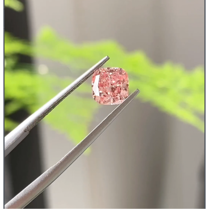 Ruif Jewelry Cushion Cut 1.06ct	Fancy Pink  CVD  Lab Grown Diamond Can Custom Your Favoirite Jewelry with This Diamond