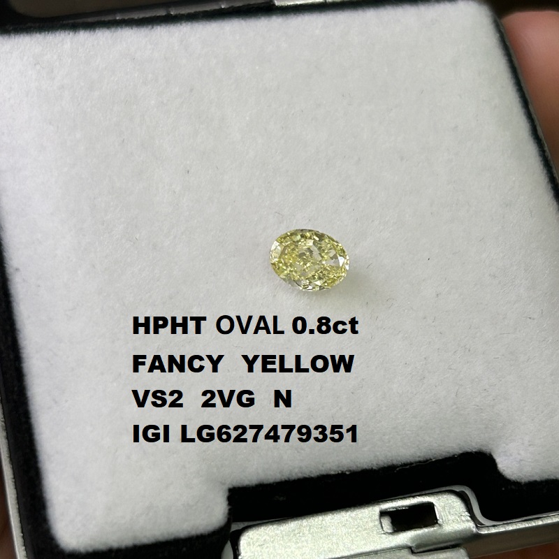 Ruif Jewelry 1.0-3.0ct Fancy Shape Lab Grown Yellow Diamond IGI Certificate Accept Custom Design Fine Jewelry