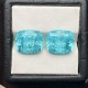 Ruif Jewelry Popular 12x14mm33.14ct/pair Cushion Cut Lab Grown Paraiba Sapphire Crushed Ice Cutting Loose stone