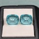 Ruif Jewelry Popular 12x14mm33.14ct/pair Cushion Cut Lab Grown Paraiba Sapphire Crushed Ice Cutting Loose stone