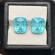 Ruif Jewelry Popular 12x14mm33.14ct/pair Cushion Cut Lab Grown Paraiba Sapphire Crushed Ice Cutting Loose stone