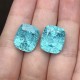 Ruif Jewelry Popular 12x14mm33.14ct/pair Cushion Cut Lab Grown Paraiba Sapphire Crushed Ice Cutting Loose stone
