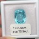 Ruif Jewelry Popular 12x16mm15.56ct Cushion Cut Lab Grown Paraiba Sapphire Loose Crushed Ice Cutting Semi-precious Stone Sales 