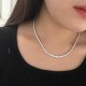 Ruif Jewelry Classic Design 18K White Gold HPHT Diamond Necklace luxe Jewelry for Party Wedding Gift