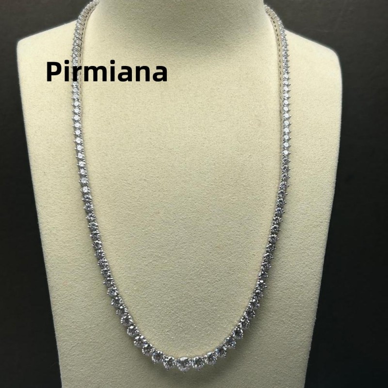 Ruif Jewelry Classic Design 18K White Gold HPHT Diamond Necklace luxe Jewelry for Party Wedding Gift