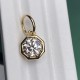 Ruif Jewelry 2.03ct CVD Diamond Pendant 18k Yellow Gold NecklacePendant Jewelry for Party Gift