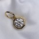 Ruif Jewelry 2.03ct CVD Diamond Pendant 18k Yellow Gold NecklacePendant Jewelry for Party Gift