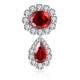 Ruif Jewelry 18K White Gold 21.52ct Lab Ruby Brooch Red Color Cubic Zircon Brooch Fashion Jewelry Ruif Jewelry 18K White Gold 21.52ct Lab Ruby Brooch Red Color Cubic Zircon Brooch Fashion Jewelry