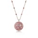 Ruif Jewelry Classic Design 18K Rose Gold Natural Colored Stone Pendant Necklace Gemstone Jewelry
