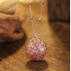 Ruif Jewelry Classic Design 18K Rose Gold Natural Colored Stone Pendant Necklace Gemstone Jewelry