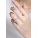 Ruif Jewelry Classic Design 18K gold 19.2ct Radiant Cut White Color Simulated Diamond Ring Wedding Bands
