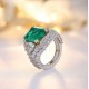 Ruif Jewelry Classic Design 18K White Gold 5.52ct Lab Grown Emerald Ring Gemstone Jewelry Ruif Jewelry Classic Design 18K White Gold 5.52ct Lab Grown Emerald Ring Gemstone Jewelry