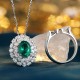 Ruif Jewelry Classic Design 18K White Gold 1.81ct Lab Grown Emerald/1.9ct Lab Grown Diamond Ring Gemstone Jewelry Ruif Jewelry Classic Design 18K White Gold 1.81ct Lab Grown Emerald/1.9ct Lab Grown Diamond Ring Gemstone Jewelry
