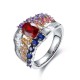 Ruif Jewelry Classic Design 18K White Gold 1.66ct Lab Grown Sapphire Ruby Ring Gemstone Jewelry Ruif Jewelry Classic Design 18K White Gold 1.66ct Lab Grown Sapphire Ruby Ring Gemstone Jewelry