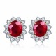 Ruif Jewelry Classic Design 18K White Gold 4.9ct Lab Grown Ruby Earrings Hand Made Gemstone Jewelry Ruif Jewelry Classic Design 18K White Gold 4.9ct Lab Grown Ruby Earrings Hand Made Gemstone Jewelry