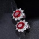 Ruif Jewelry Classic Design 18K White Gold 4.9ct Lab Grown Ruby Earrings Hand Made Gemstone Jewelry Ruif Jewelry Classic Design 18K White Gold 4.9ct Lab Grown Ruby Earrings Hand Made Gemstone Jewelry