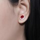 Ruif Jewelry Classic Design 18K White Gold 4.9ct Lab Grown Ruby Earrings Hand Made Gemstone Jewelry Ruif Jewelry Classic Design 18K White Gold 4.9ct Lab Grown Ruby Earrings Hand Made Gemstone Jewelry