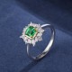 Ruif Jewelry Classic Design 18K White Gold 0.45ct Lab Grown Emerald Ring Gemstone Jewelry Ruif Jewelry Classic Design 18K White Gold 0.45ct Lab Grown Emerald Ring Gemstone Jewelry