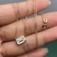 Ruif Jewelry Daily Design 18K Yellow Gold D Moissanite Pendant Necklace Can Custom in 14k 10k 9k Gold Necklaces