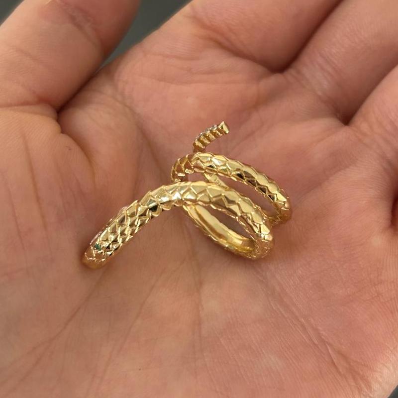 Ruif Jewelry Custom Design 18k Yellow Gold Ring for Women 1ct Lab Grown Diamond Jewelry